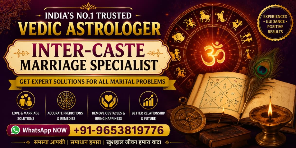 intercaste love marriage problem guidance at Astrologer tarun shastri, Mukundgarh